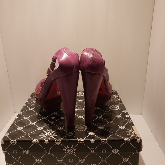 BNIB Frankie Morello Lola purple stiletto sz 10 - Picture 5 of 10